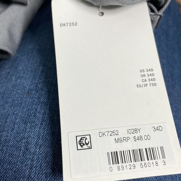 DKNY Bonded Cotton Underwire Bra NEW - Picture 9 of 9